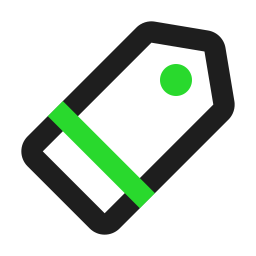 etiqueta icono gratis