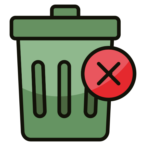 Zero waste free icon Zero waste free icon