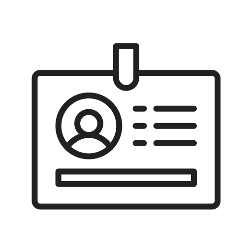 tarjeta de identificación icono gratis