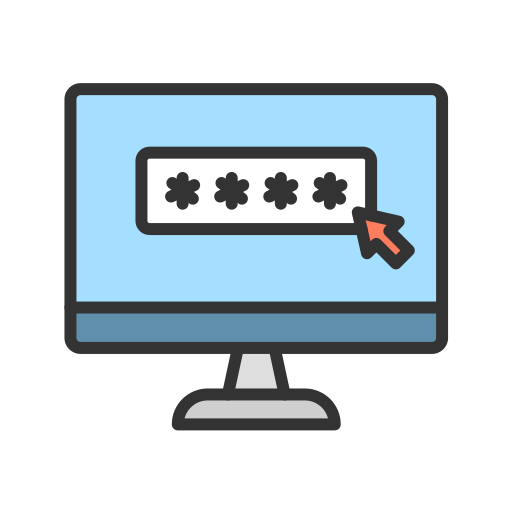 introducir la contraseña icono gratis