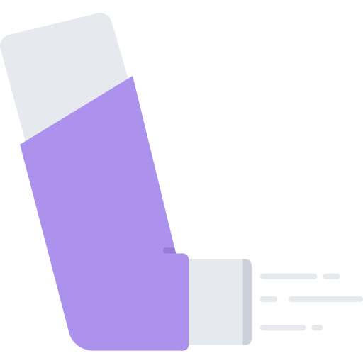 Asthma Coloring Flat icon