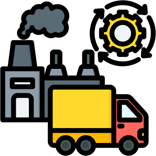 cadena de suministro icono gratis