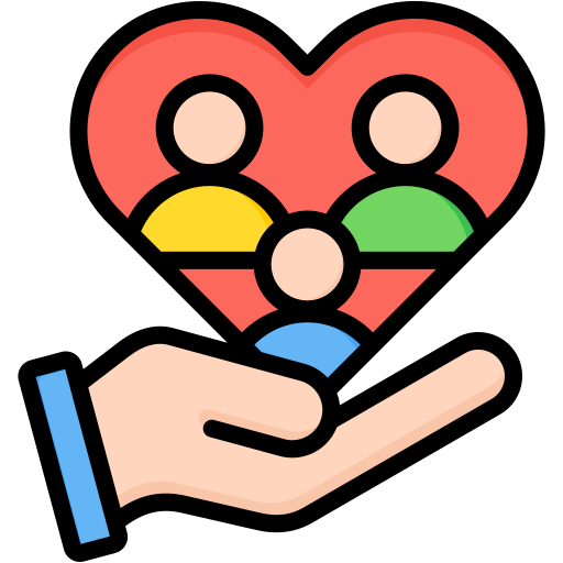 asistencia social icono gratis