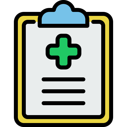 informe médico icono gratis