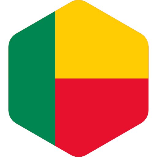 bandera de benín icono gratis
