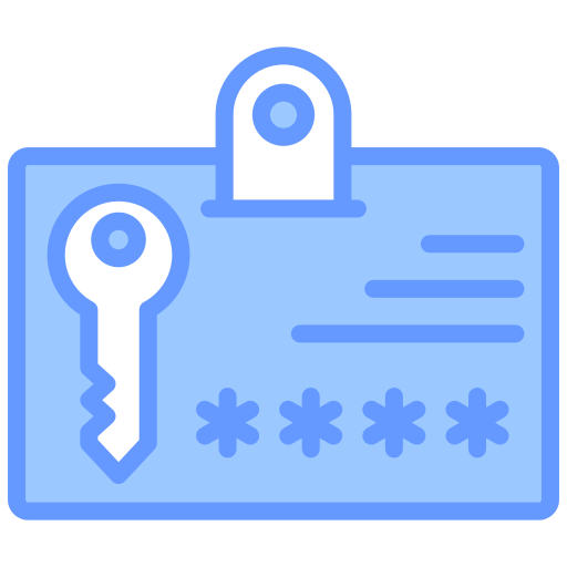credenciales de acceso icono gratis