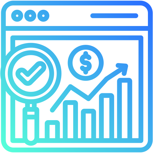 pronóstico financiero icono gratis