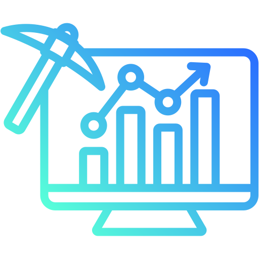 procesamiento de datos icono gratis