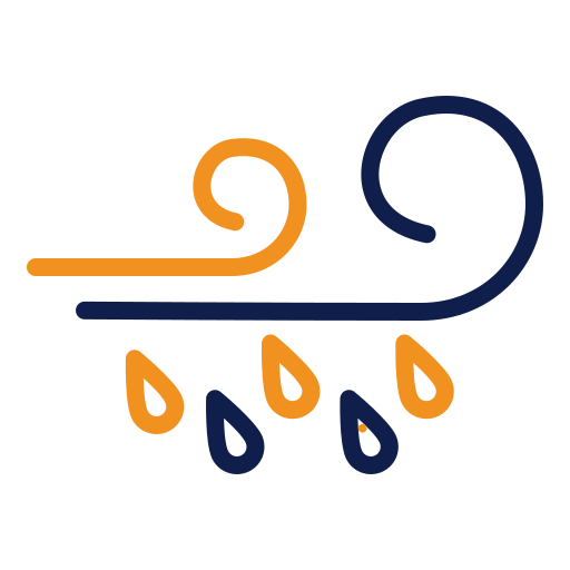 golpe de viento icono gratis