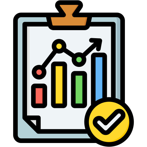 informe analítico icono gratis