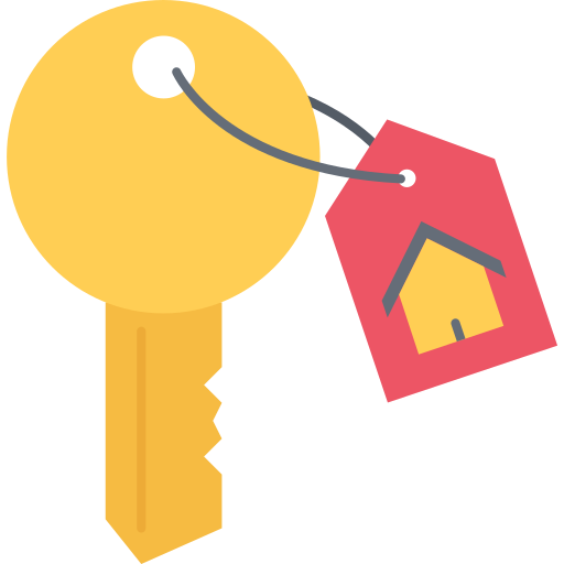 Key Coloring Flat icon