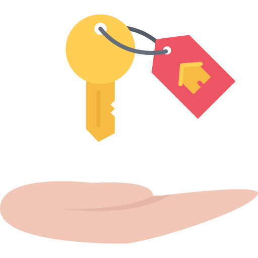 Key Coloring Flat icon