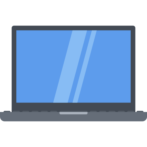 Laptop Coloring Flat icon