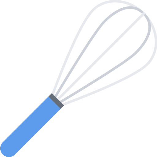 Whisk Coloring Flat icon