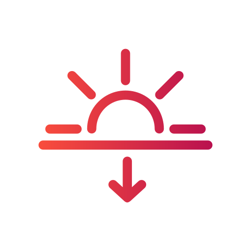 atardecer icono gratis