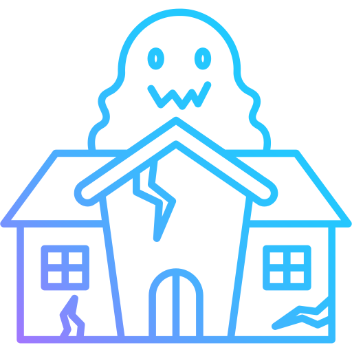 maison hantée Icône gratuit