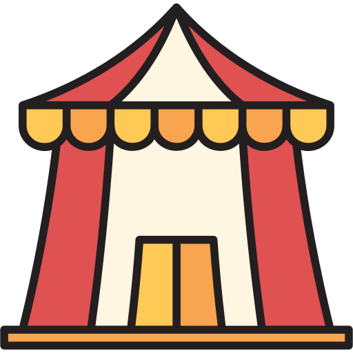 chapiteau de cirque Icône gratuit chapiteau de cirque Icône gratuit