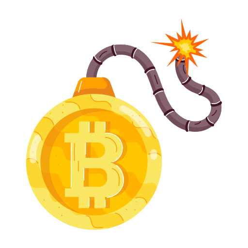 Bitcoin risk free icon Bitcoin risk free icon