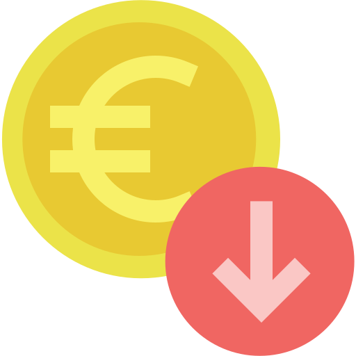 monnaie euro Icône gratuit monnaie euro Icône gratuit