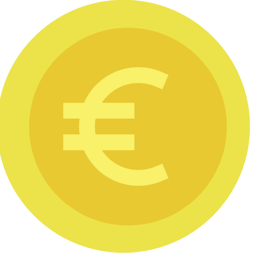 moneda euro icono gratis