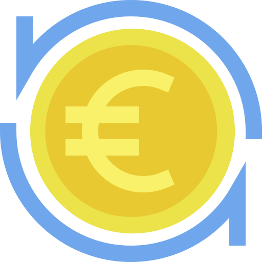 moneda euro icono gratis