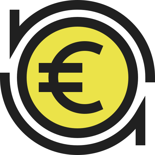 moneda euro icono gratis