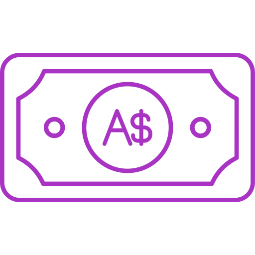 Australian dollar free icon Australian dollar free icon