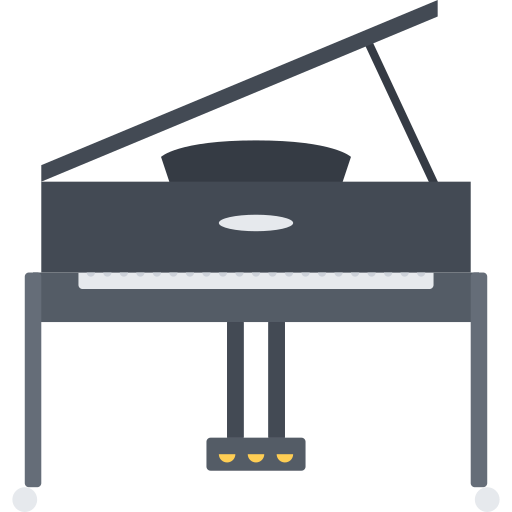 Piano Coloring Flat icon