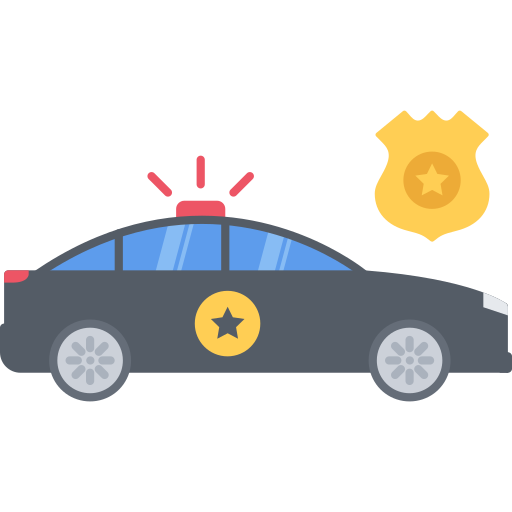 Carro de polícia grátis ícone