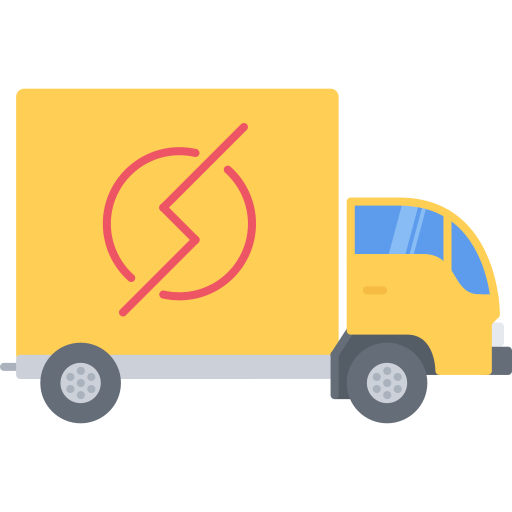 Truck Coloring Flat icon