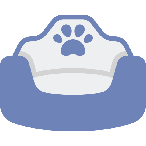 Cama para mascotas icono gratis