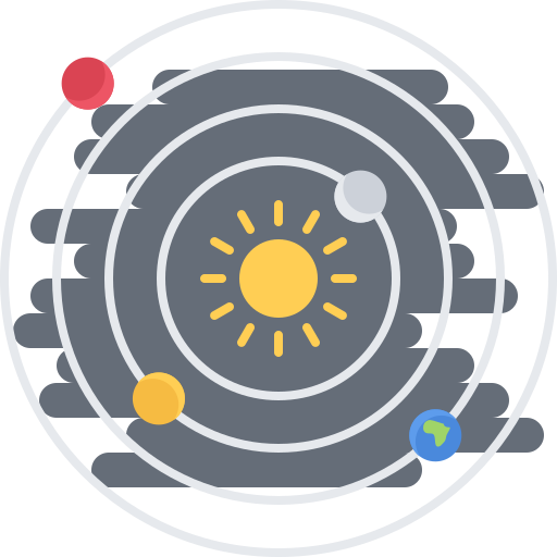 Sistema solar icono gratis