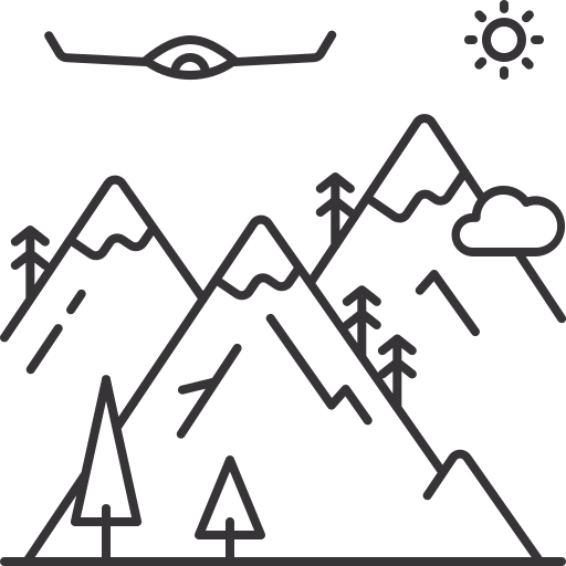 montañas icono gratis