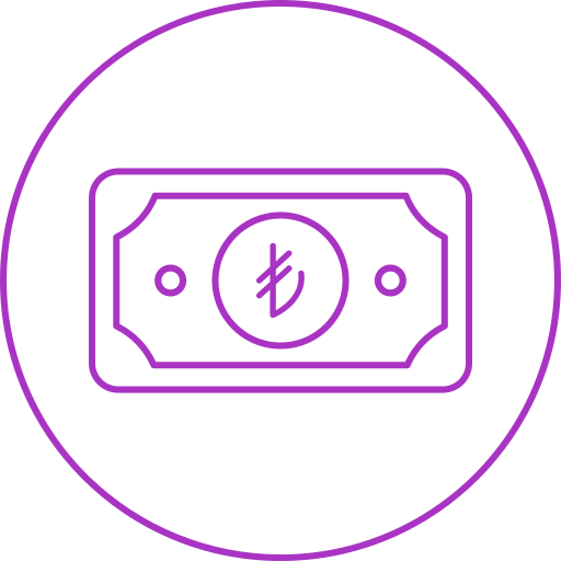 lira turca icono gratis