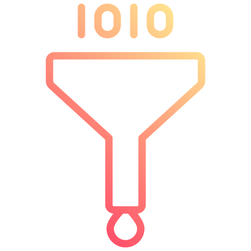 filtro de datos icono gratis