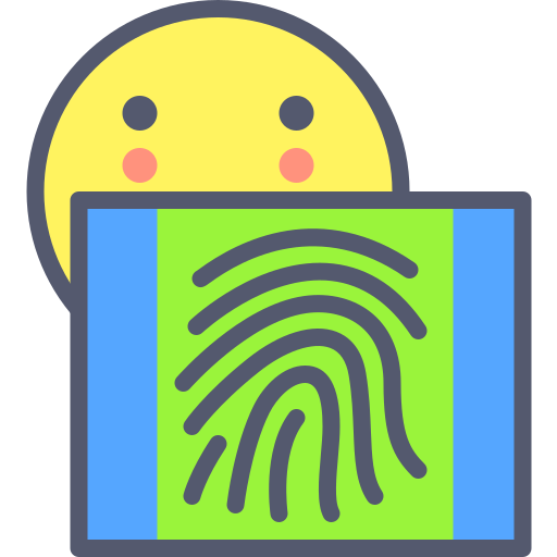 Huella dactilar icono gratis