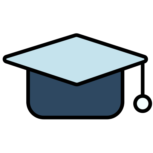 gorro de graduación icono gratis