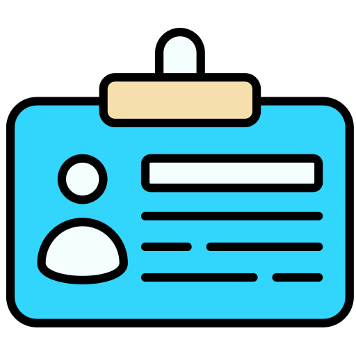 tarjeta de identificación icono gratis