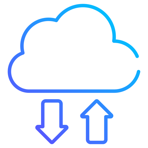 almacenamiento en la nube icono gratis