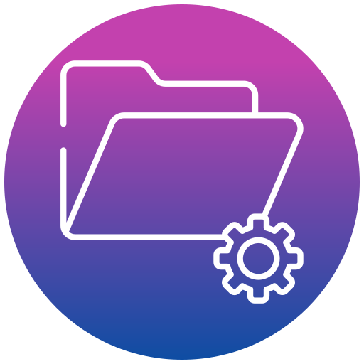 carpeta de configuración icono gratis