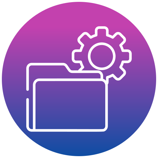 carpeta de configuración icono gratis