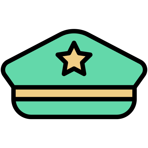 sombrero militar icono gratis