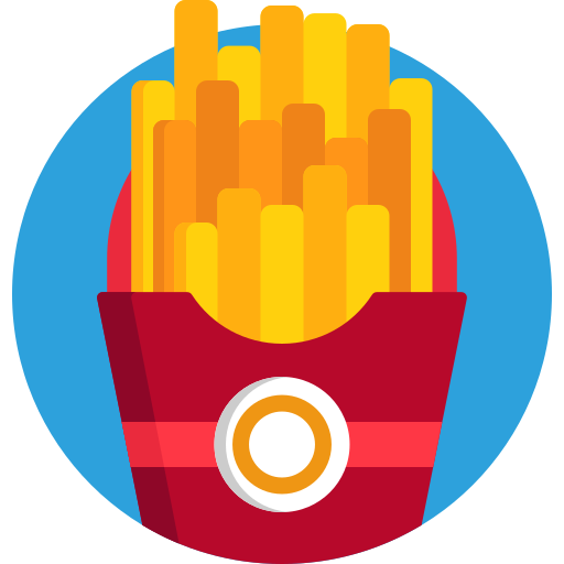 Francés fritas icono gratis