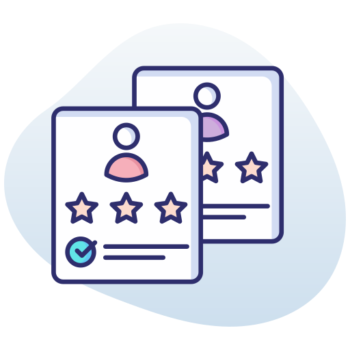 calificación de los empleados icono gratis