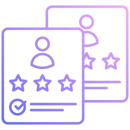 calificación de los empleados icono gratis