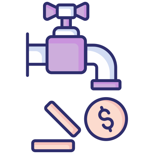 Money flow free icon