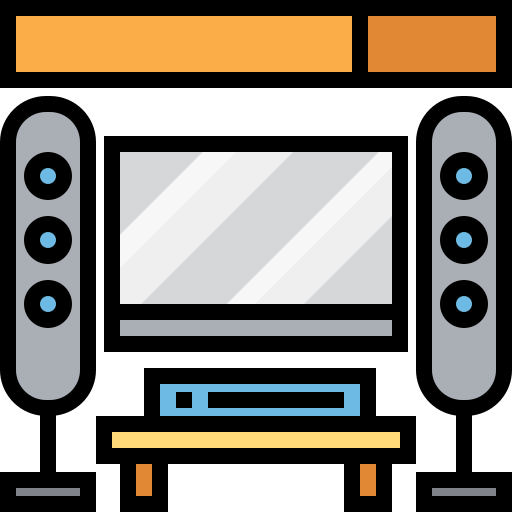 Home cinema icono gratis