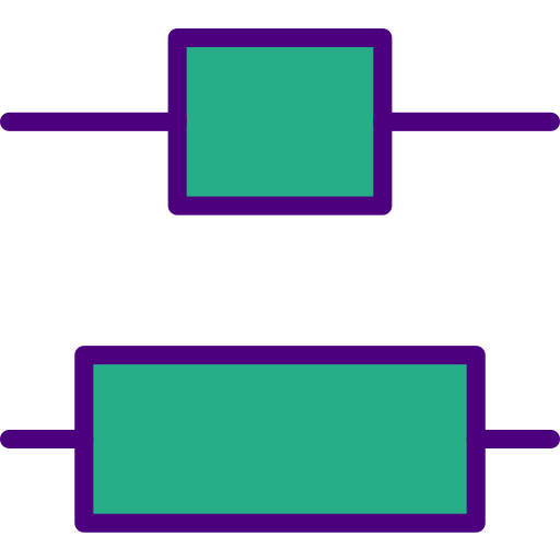 Distribucion vertical icono gratis