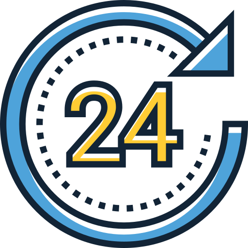 24 heures Icône gratuit 24 heures Icône gratuit