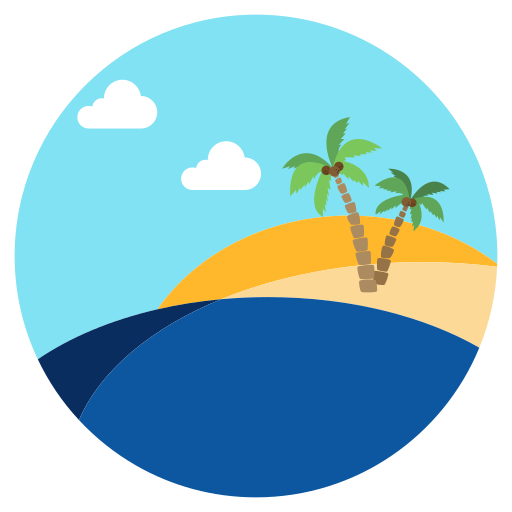 praia grátis ícone